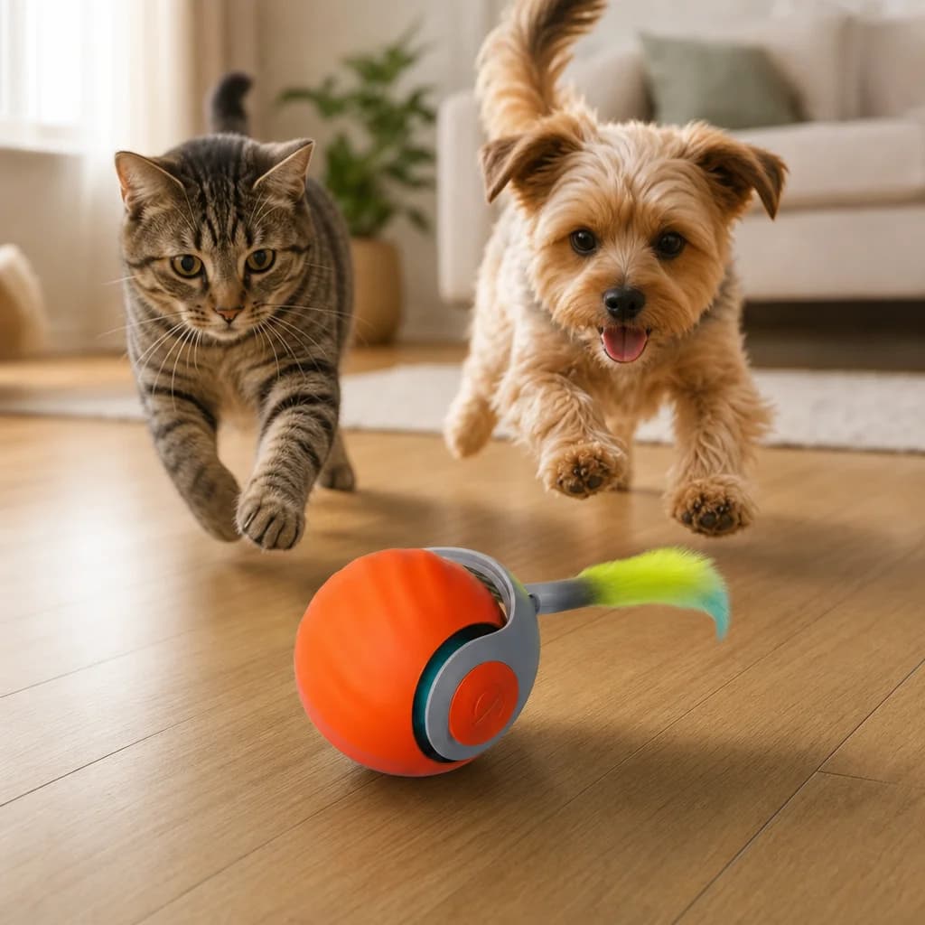 Smart Interactive Cat & Dog Ball Toy